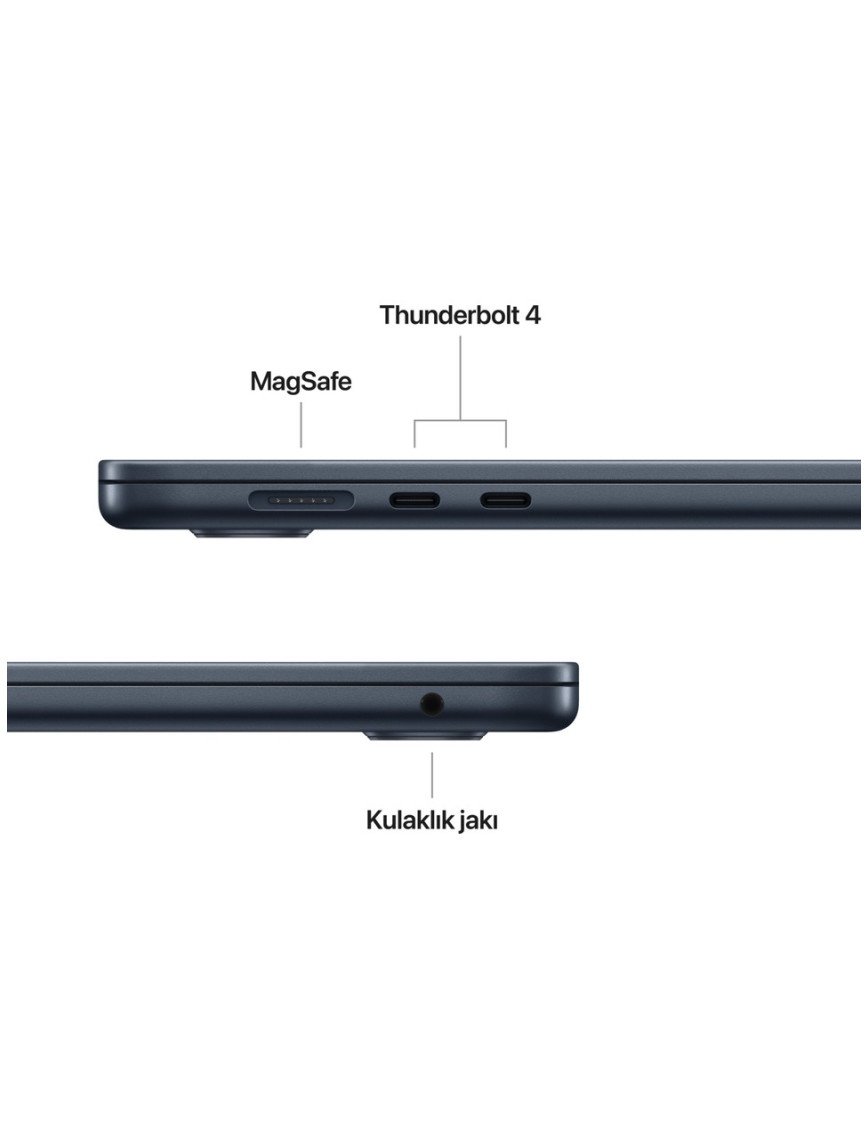 Apple MacBook Air M4 16GB 512GB SSD macOS 15" Taşınabilir Bilgisayar Gece Yarısı MW1M3TU/A